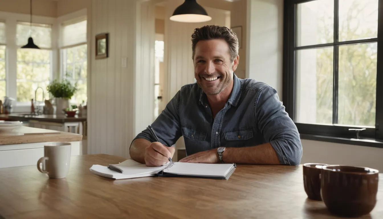 A homeowner reviewing a written garage door quote